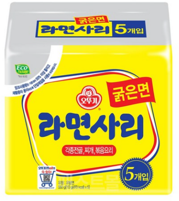 오뚜기 라면사리 굵은면 110g x 5p, 40개