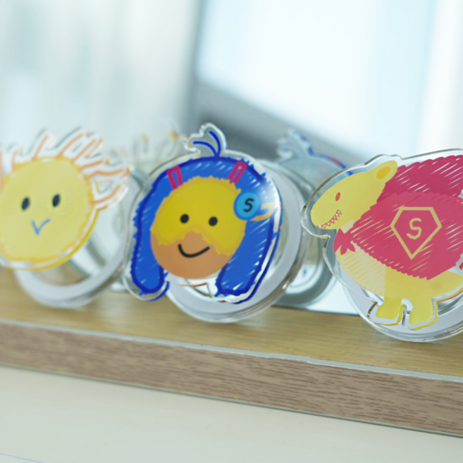 땡큐마이히어로 아이엠히어로 소아암 후원 맥세이프 스마트톡, C, 1개, 히어로C