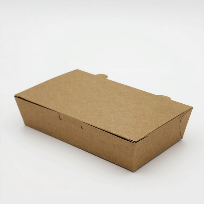 종이도시락 1호 김밥도시락 초밥 일회용종이용기 포장용기 크라프트 종이도시락 600개입, 1세트, 600개