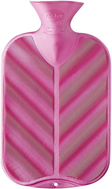 卡樂登德國Fashy 熱水袋冰袋2.0L - 單面菱格紋 保固兩年, 1個, 粉紅色
