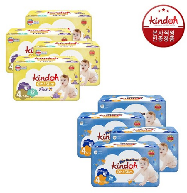 [2박스] [4단계] (낮)오슬림 에어 1박스 + (밤)오슬림 에어쿨쿨 1박스 (288매), 없음, 4단계