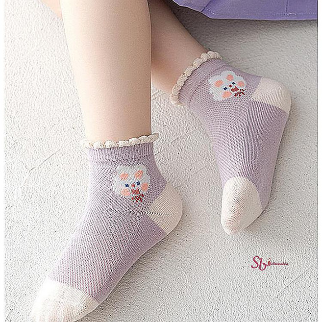 여아양말 아동 5족세트 초등 여름 아기 어린이 유아 여자 보라 학생 키즈 아이 돌아기 초딩 준캡tyv877