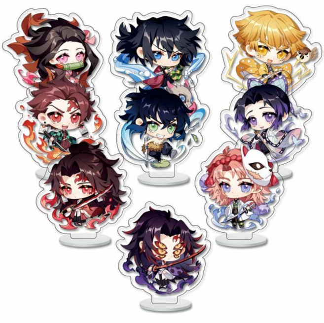 귀멸의칼날 귀살대 상현 아크릴 스탠드 피규어 9종 세트, 1개