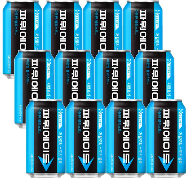 파워에이드 마운틴블러스트 340ml 12입 ddo+4697DO, 12개, 1g