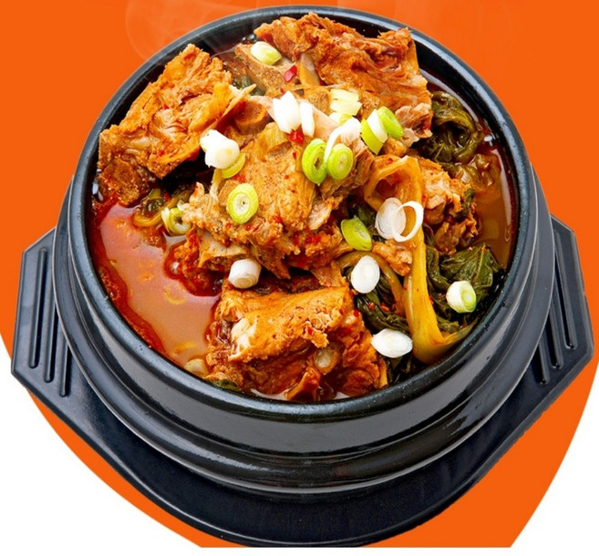 [BJMarket] 속이확풀리는 국산 우거지 뼈해장국 1kg 4개입 돼지목뼈해장국