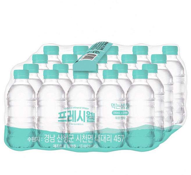 프레시웰 먹는샘물 330mlx80병, 80개, 330ml