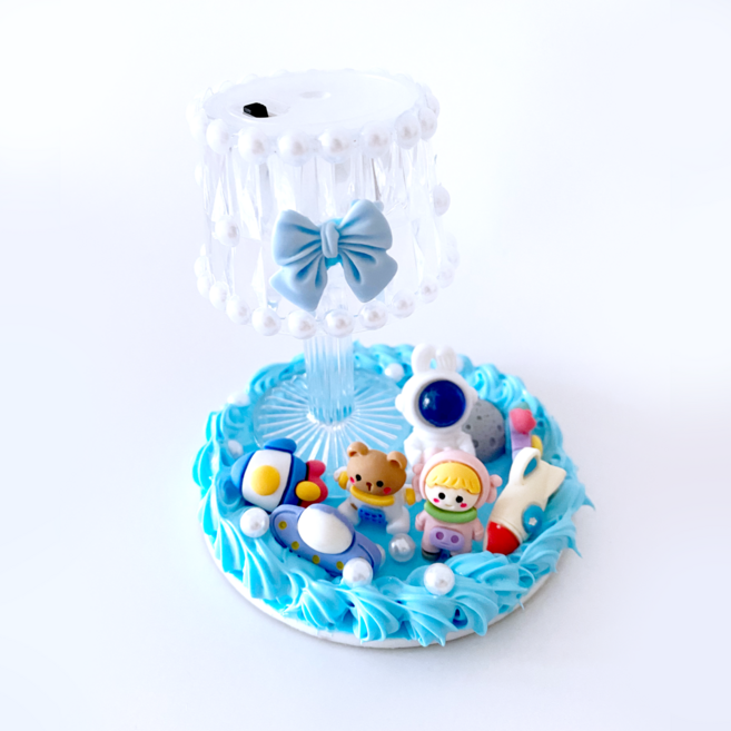 심아트 데코덴 자석 무드등 비즈 만들기, 1개, 우주여행