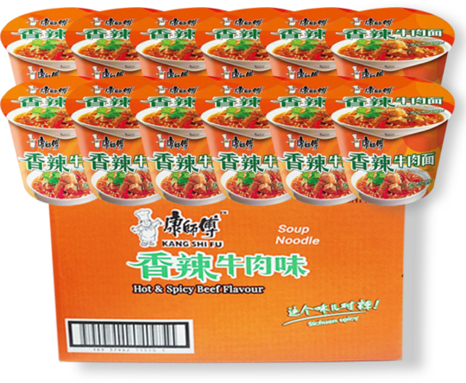 캉스푸 향라우육향 컵라면 108g, 12개