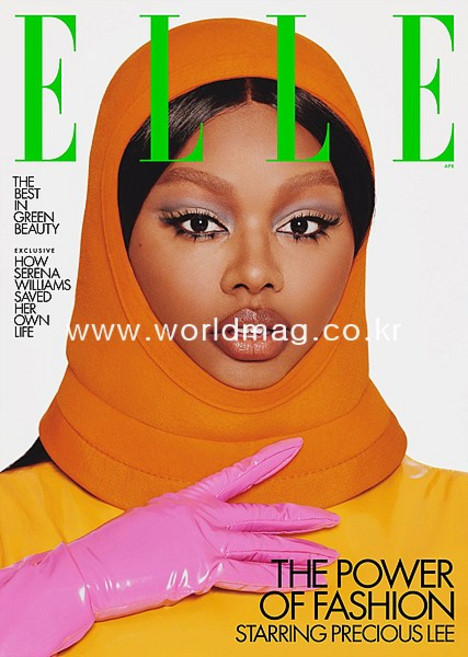 당일발송 Elle Usa 2022년4월호 (엘르 미국 여셩패션 잡지 Precious Lee 프레셔스 리 커버) Usa2022년4월호