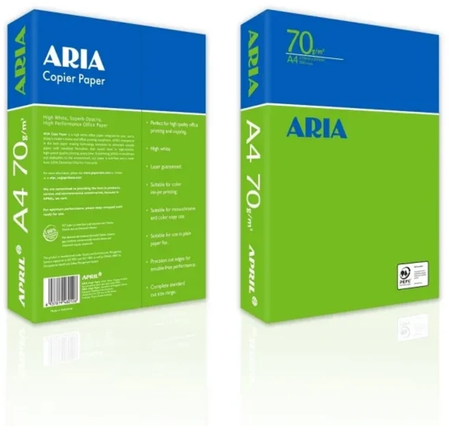 ARIA 事務用影印紙 70G A4 高品質辦公用紙 雷射噴墨適用, 7包