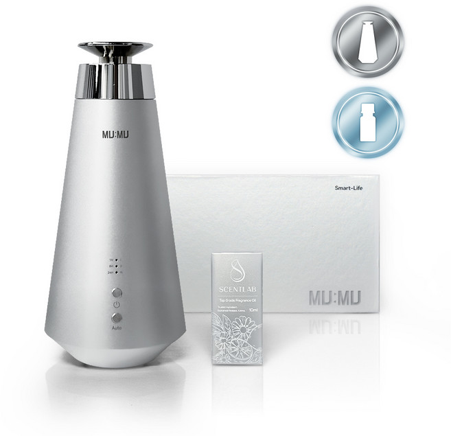 센트랩 무무 가정용 차량용 아로마 디퓨저 프리미엄 전자 무선 자동 오브제 고급 방향제 새차 집들이 선물, 1개, 10ml, 모스앤세이지