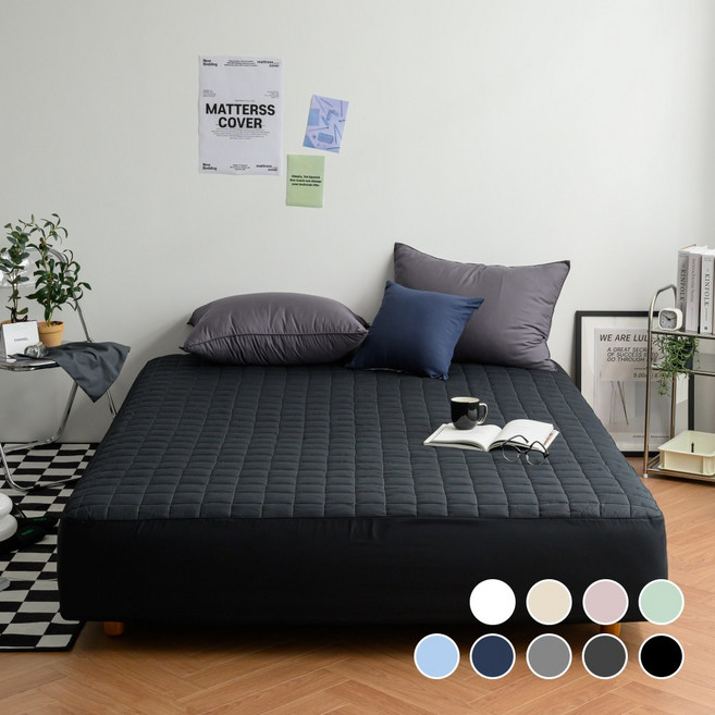 슬리안 높은 국산 순면 누빔 매트 매트리스 침대 커버 시트