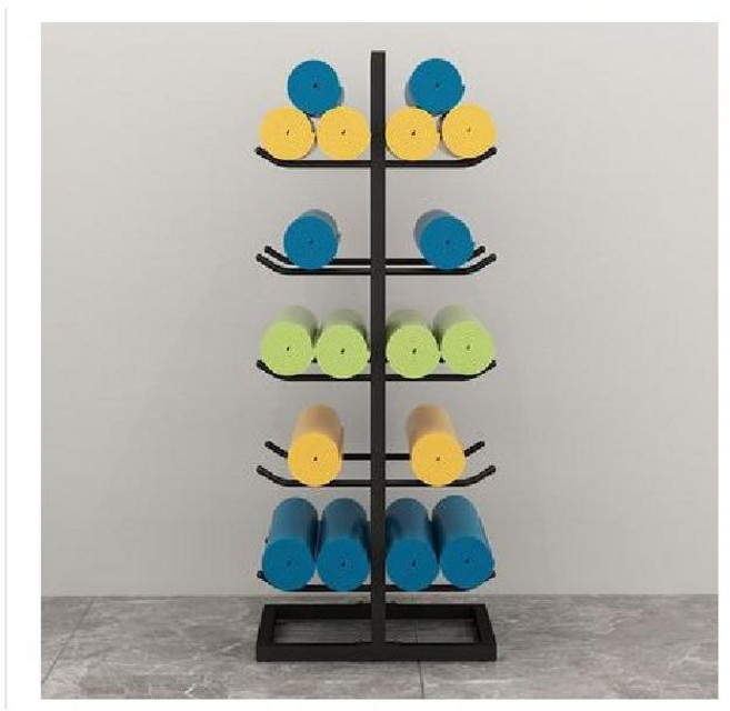 폼롤러 요가매트 보관대 수납함 가정용 캐비닛 스트레칭, 길이60x폭40x높이130CM 블랙