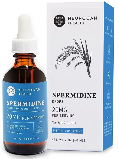 Neurogan 스페르미딘 보충제 - 1회 제공량당 20mg | 98% 순수 | 자가포식 지원 및 세포 건강 보충제 | 액체 스페르미딘 타사 테스트 | 60mL 미국 제조, Neurogan 스페르미딘 보충제 - 1회 제공량당 2, 1개 - 쿠팡