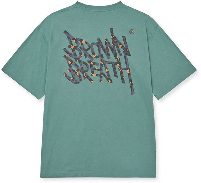 브라운브레스 LEOPARD TAG TEE - 블루 그린