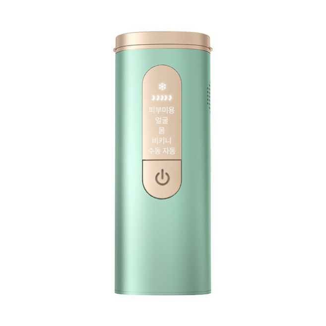 PYHO 빙점 제모기 무통 제모 전신 제모 입술 겨드랑이 제모기 가정용 미용기기, 연두색, IPL