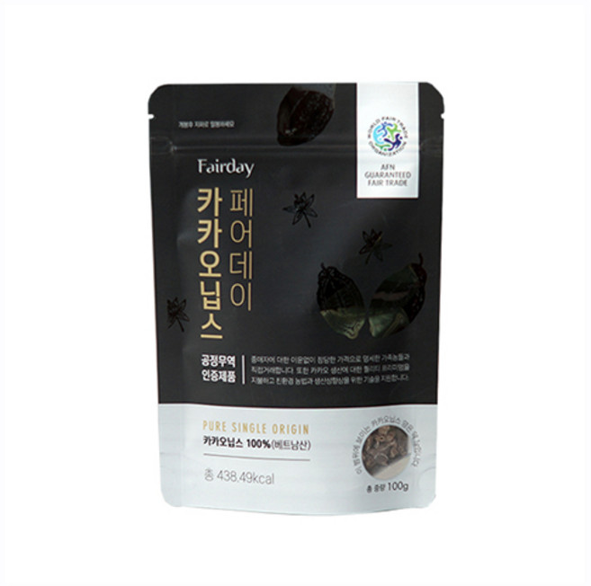 페어데이 카카오닙스 - 구운 카카오 100프로 (100g), 1개, 단품