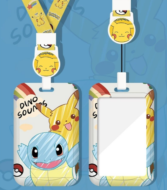 포켓몬 카드 목걸이 피카츄 꼬북이 사원증 출입증 교통카드 카드커버 포카홀더
