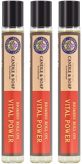 바이오앤바이오 바이탈파워 아로마롤온, 10ml, 3개