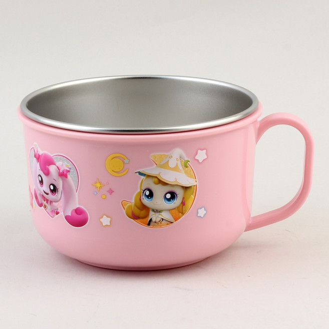 슈팅스타 캐치티니핑 논슬립 스텐 면기/캐릭터 라면기 라면그릇 용기, 1개