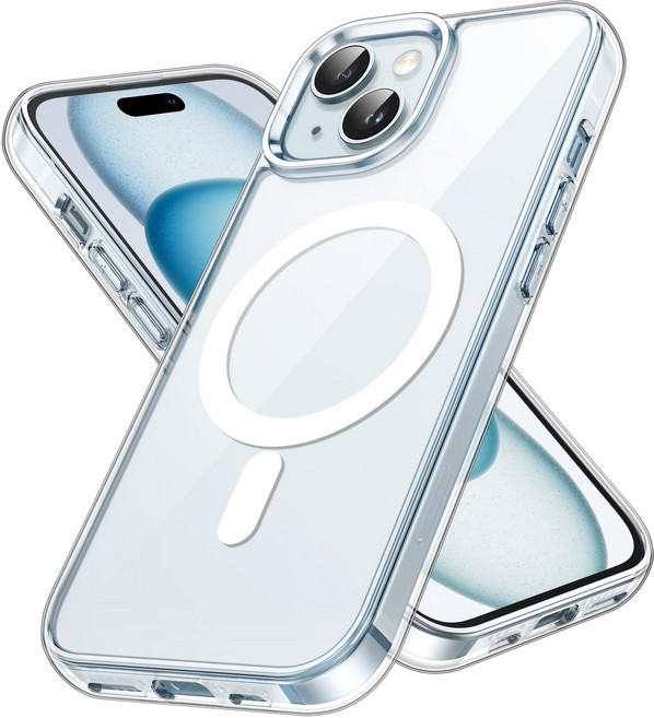 JETech iPhone 15 6.1 MagSafe 인치 용 마그넷 케이스 무선 충전 대응 충격 흡수