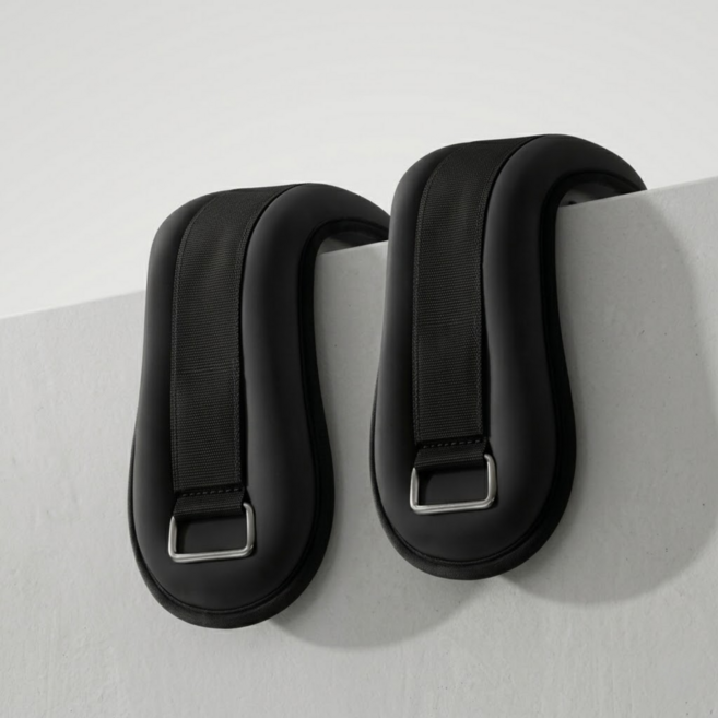 아르토 모래주머니 2개 손목 발목, 블랙, 1kg