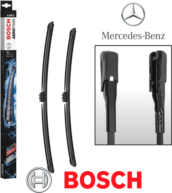 벤츠 E클래스 [W213] (600/550) 에어로트윈 보쉬와이퍼 세트(운전석+조수석) A242S