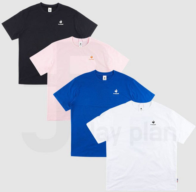 르꼬끄 공용 루즈핏 로고 그래픽 반팔 티셔츠 QQ223LRS42