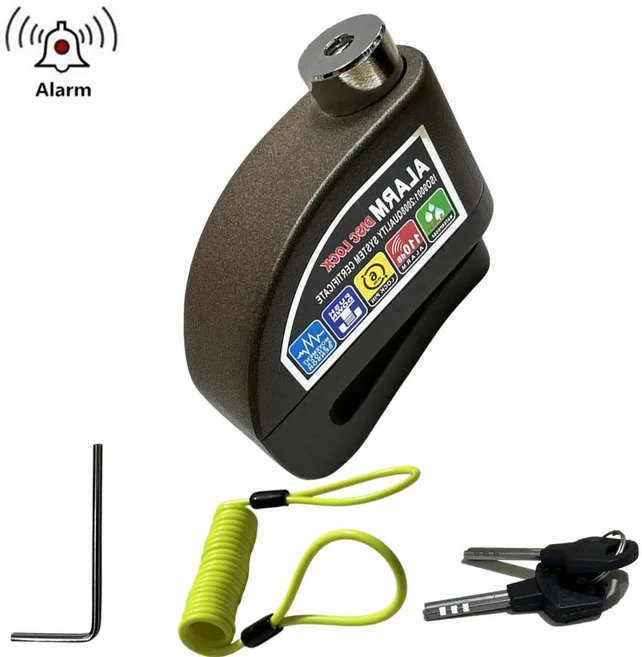 Falante 오토바이 알람 잠금 안전 도난 방지 디스크 브레이크 알루미늄 자전거 스쿠터 장치, 01 8305