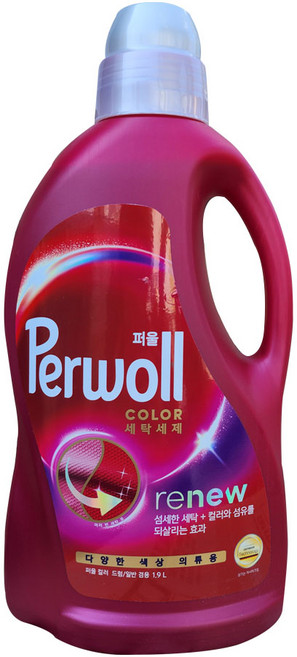 퍼울 컬러 세탁세제 겸용 본품, 1.9L, 1개