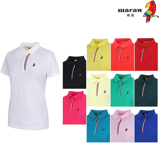 (여성)심플 카라 반팔 티셔츠_MLW2TS01