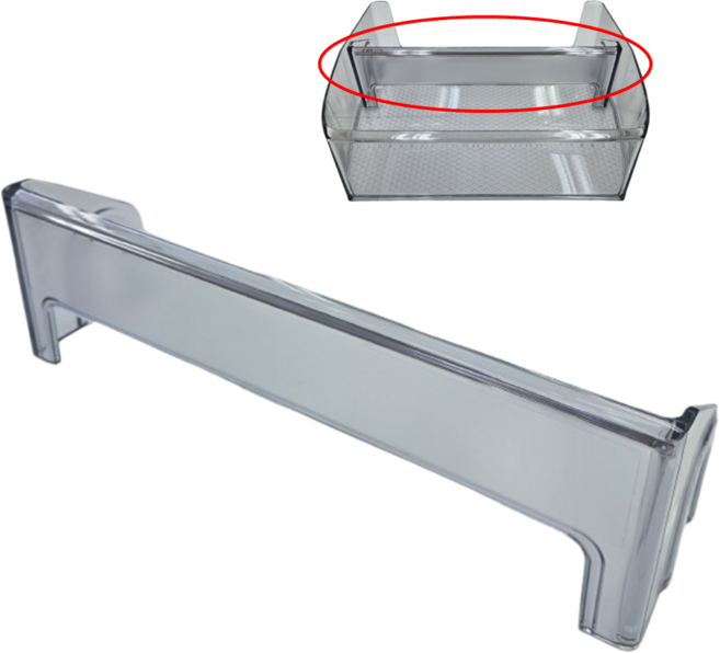 삼성 비스포크 4도어 상냉장 냉장고 병꽂이 정품 칸막이 파티션 가림막, 1개, 투명