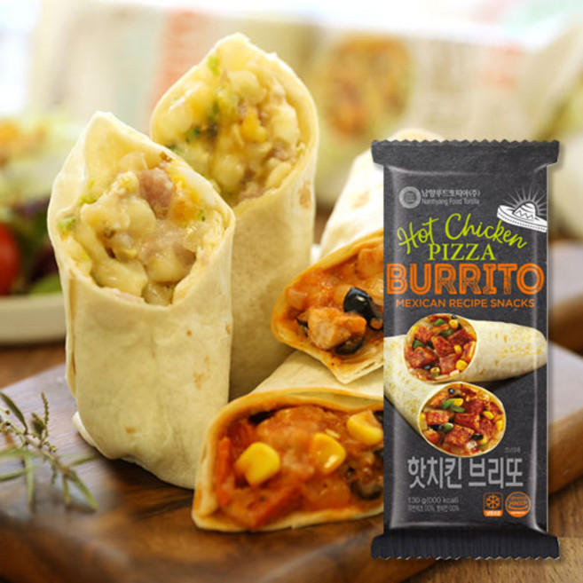 BURRITO 핫치킨 브리또, 125g, 3개