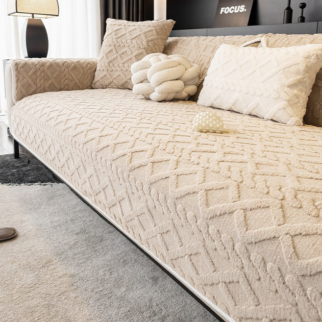 부드러운 단색 모던 심플한 감성의 논슬립 쇼파패드 2 3 4인용