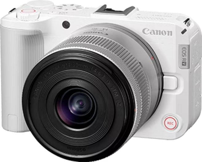 Canon 數位單眼相機, EOS R50 V白色 (RF-S14-30mm f/4-6.3 IS STM PZ)