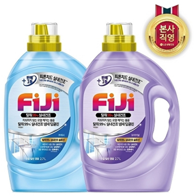 LG생활건강 피지 바이럭스 탈취99 실내건조 액체세제 일반/드럼 겸용 2.7L 2종 택 1, 1개