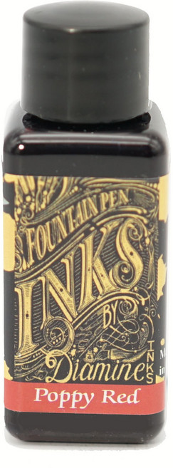디아민 병잉크 30ml 만년필용 잉크, Poppy Red