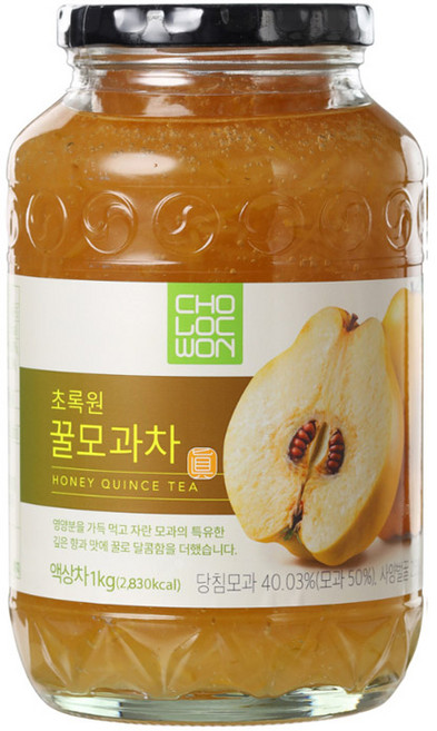 꽃샘 꿀모과차 1kg +초록원 꿀모과차 1kg (2kg), 1개입, 2개