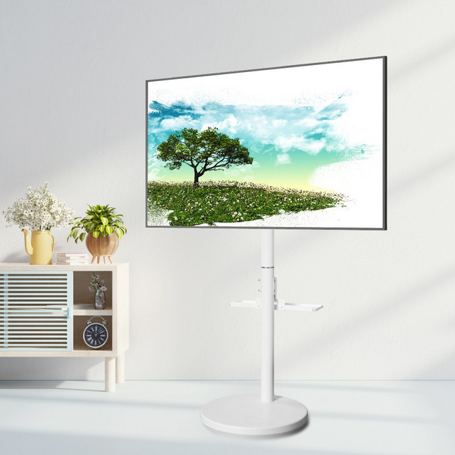 이동식TV거치대 삼탠바이미 삼성 엘지 티비스탠드 최대 65인치, 1개