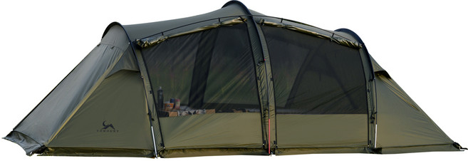 TOMOUNT 투마운트 스타 맥스 거실형 터널 리빙쉘 텐트, 올리브색