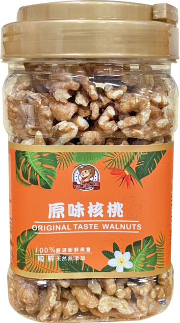 台灣小糧口 原味核桃, 260g, 1個