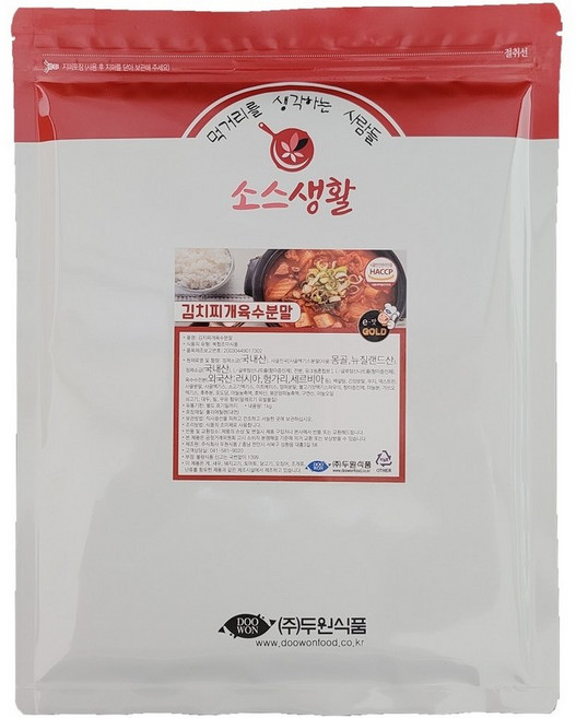 두원식품 김치찌개 육수 분말 500g, 1개