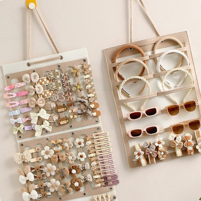 악세서리 정리판 헤어핀 수납 머리끈 보관함 진열대