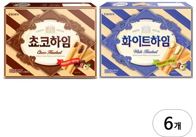 크라운 화이트하임 284g + 쵸코하임 284g, 6세트