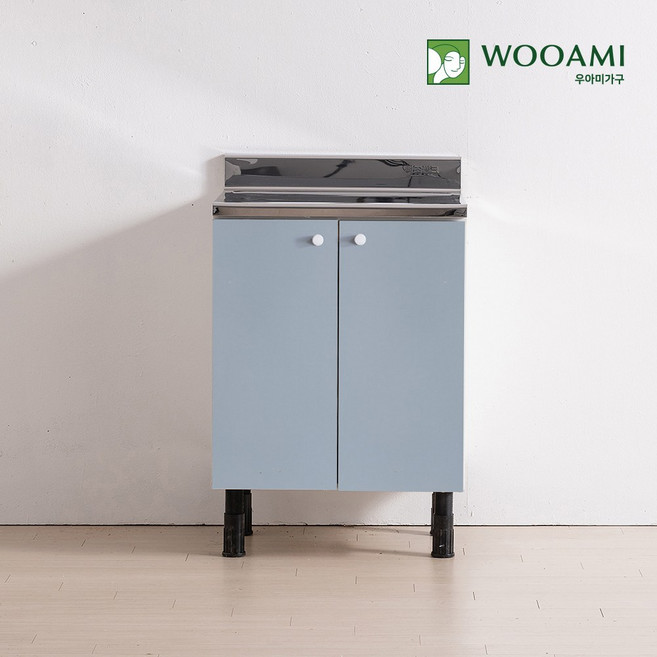 우아미가구 싱크대 600 스텐 조리대 11colors, 그린