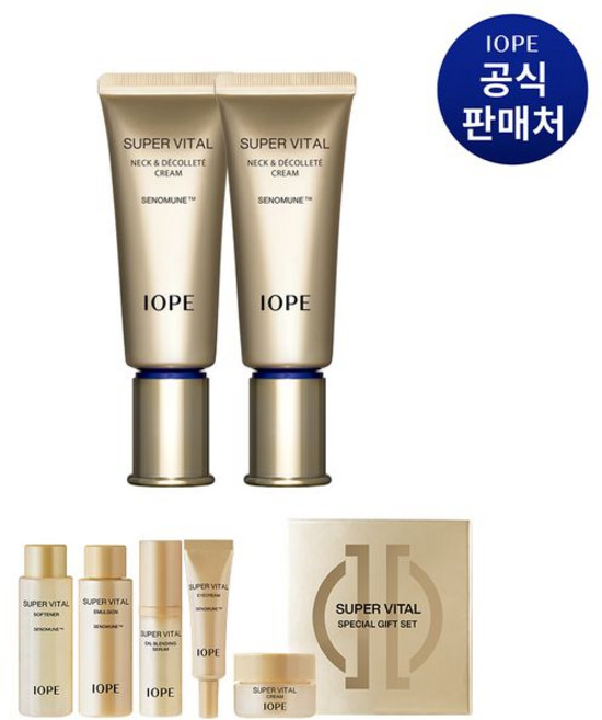 아이오페 슈퍼바이탈 넥앤데콜테 크림, *, 2개, 40ml