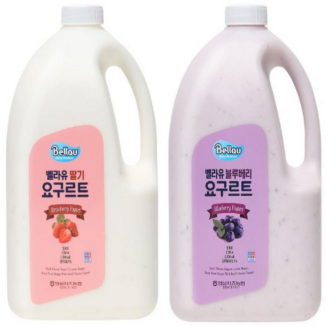 임실 벨라유 요구르트(2.3L), 1개, 2.3L, 딸기