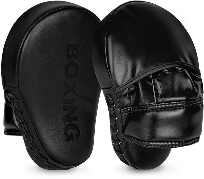GINGPAI 깅파이 복싱 손 미트 핸드패드 격투기 트레이닝 코치 손미트 BOXSB, 블랙, 1개