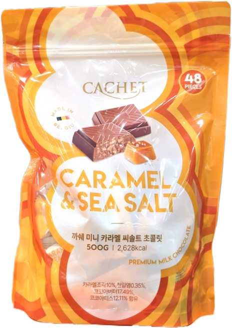 벨지안 카라멜 씨솔트 초콜릿, 1개, 500g