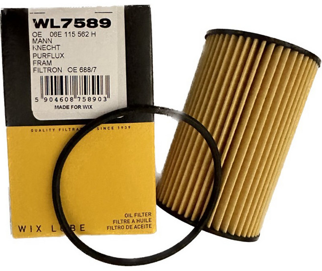 WIX 機油芯 WL7589 AUDI A4 A5 A6 A8 Q7 3.0TFSI 8K B8 4M 4G2 8T, 1個